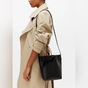 NWT Mansur Gavriel Mini Bucket bag - black leather